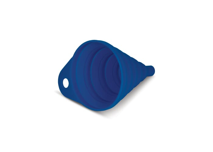 Entonnoir pliable publicitaire Blanc / Bleu